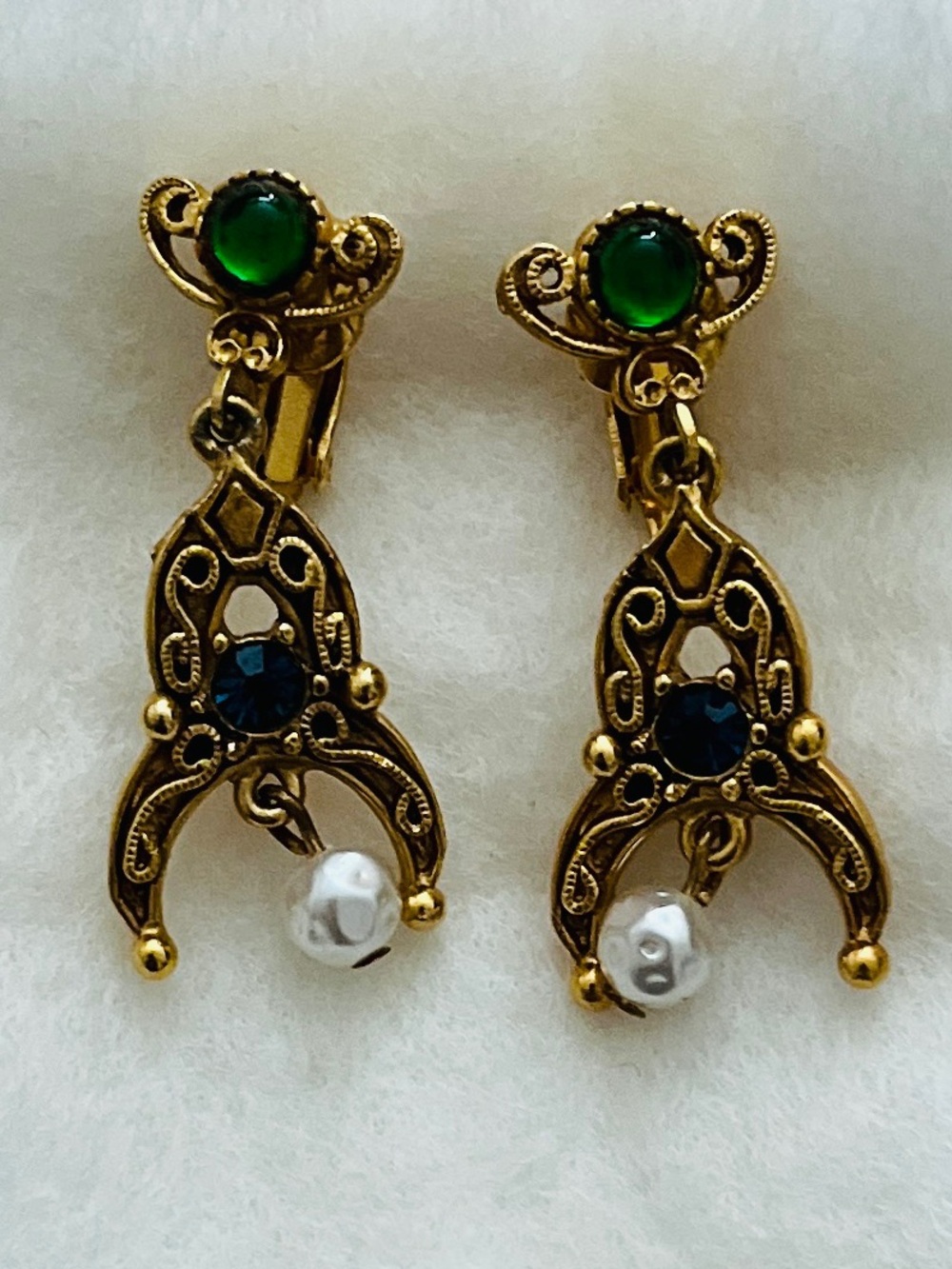 Vintage Florenza Brooch and clip on earrings - Picture 4 of 5
